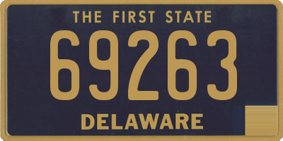DE license plate 69263