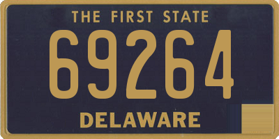 DE license plate 69264