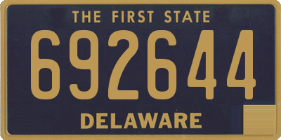 DE license plate 692644