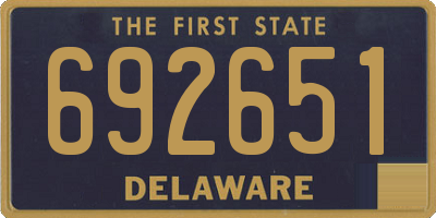 DE license plate 692651