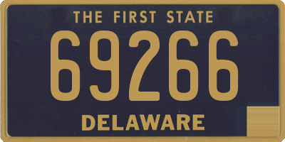 DE license plate 69266