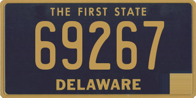 DE license plate 69267