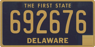 DE license plate 692676