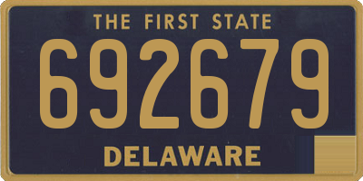 DE license plate 692679