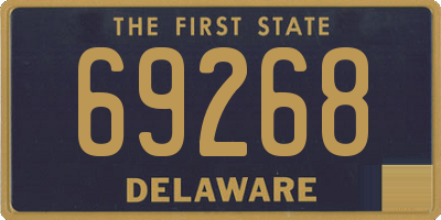 DE license plate 69268