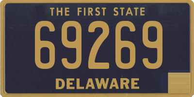 DE license plate 69269