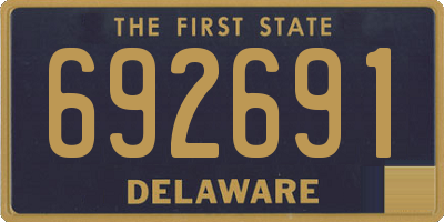 DE license plate 692691