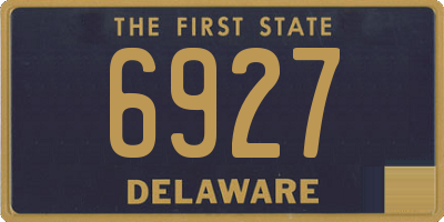 DE license plate 6927