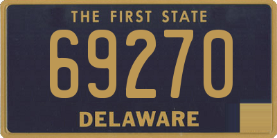DE license plate 69270