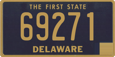 DE license plate 69271