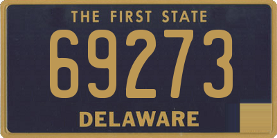 DE license plate 69273