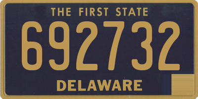DE license plate 692732