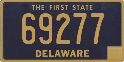 DE license plate 69277