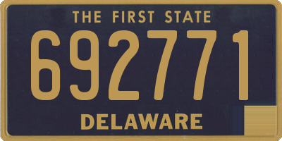 DE license plate 692771