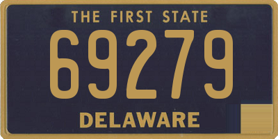 DE license plate 69279