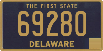 DE license plate 69280