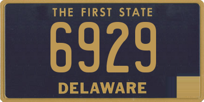 DE license plate 6929