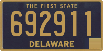 DE license plate 692911