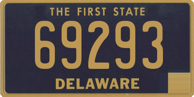 DE license plate 69293