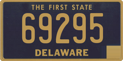 DE license plate 69295