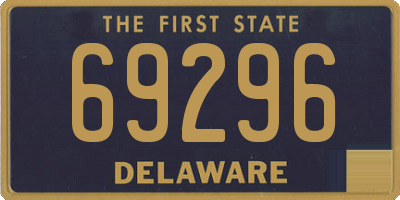 DE license plate 69296