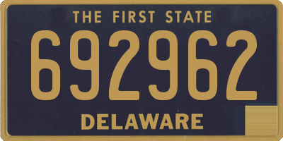 DE license plate 692962