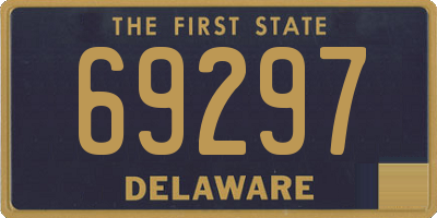 DE license plate 69297