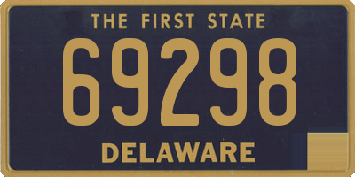 DE license plate 69298