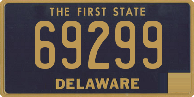 DE license plate 69299
