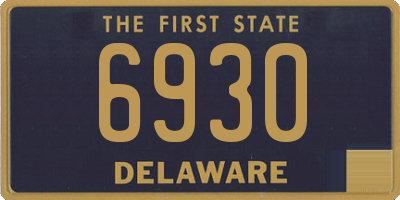 DE license plate 6930