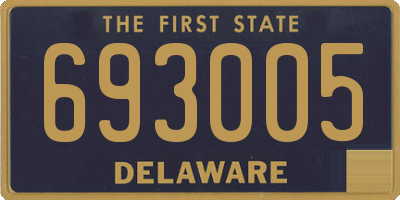 DE license plate 693005
