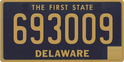 DE license plate 693009