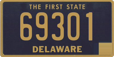 DE license plate 69301