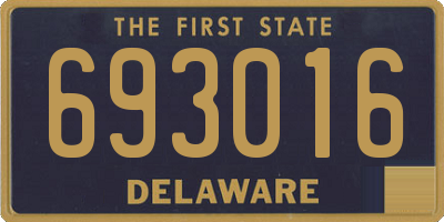 DE license plate 693016
