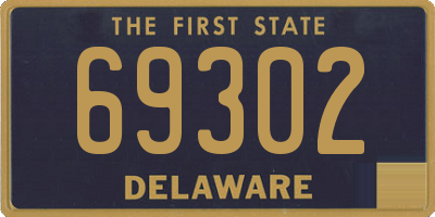 DE license plate 69302