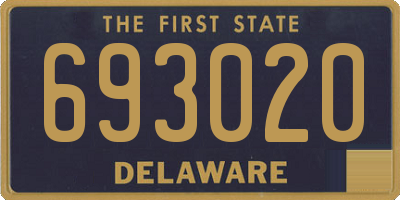 DE license plate 693020