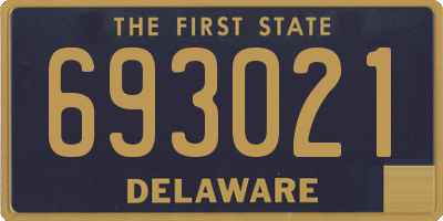 DE license plate 693021