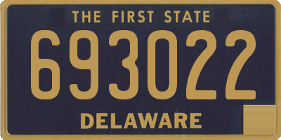 DE license plate 693022