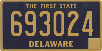 DE license plate 693024