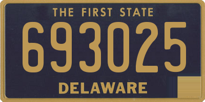 DE license plate 693025