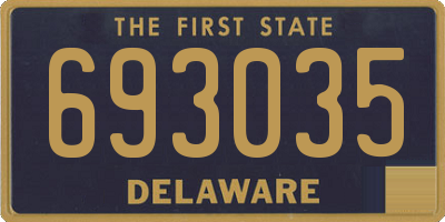 DE license plate 693035