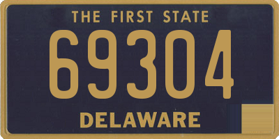 DE license plate 69304