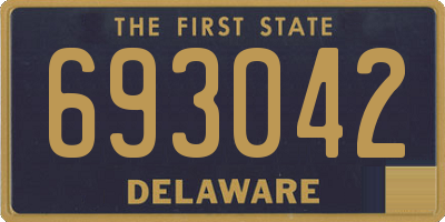 DE license plate 693042