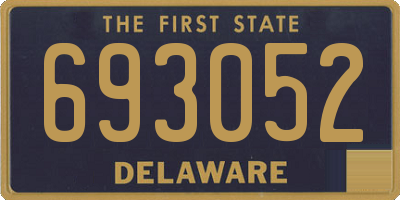 DE license plate 693052