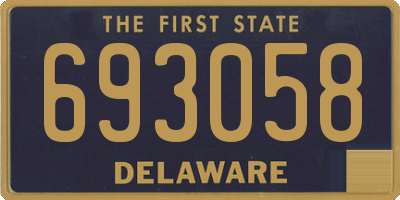 DE license plate 693058