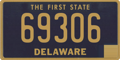 DE license plate 69306