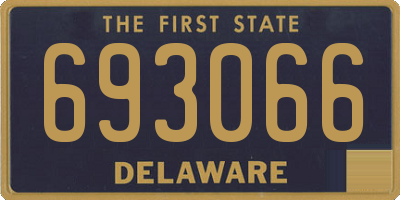 DE license plate 693066