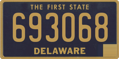 DE license plate 693068