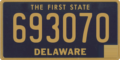 DE license plate 693070