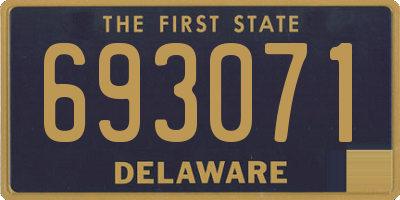 DE license plate 693071